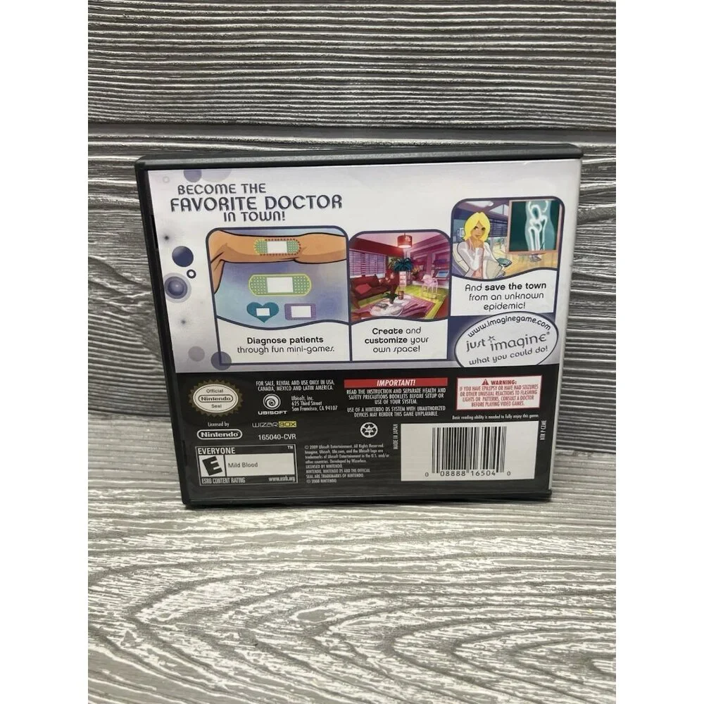 Imagine Family Doctor Nintendo DS Game Ubisoft 2009 Works Complete